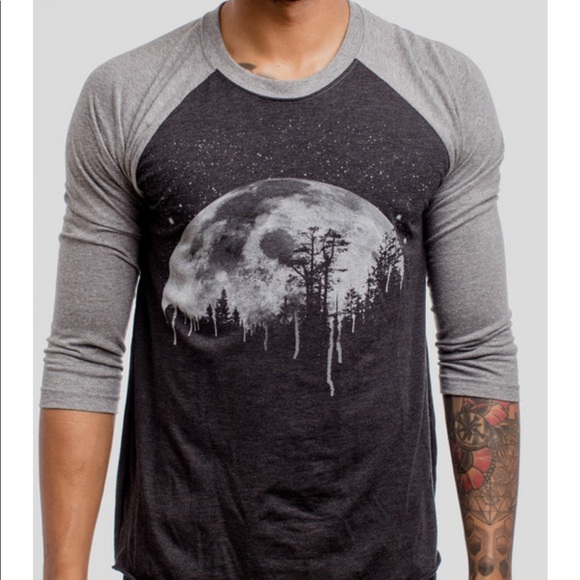 Curbside clothing moon 3/4 raglan - Picture 1 of 5